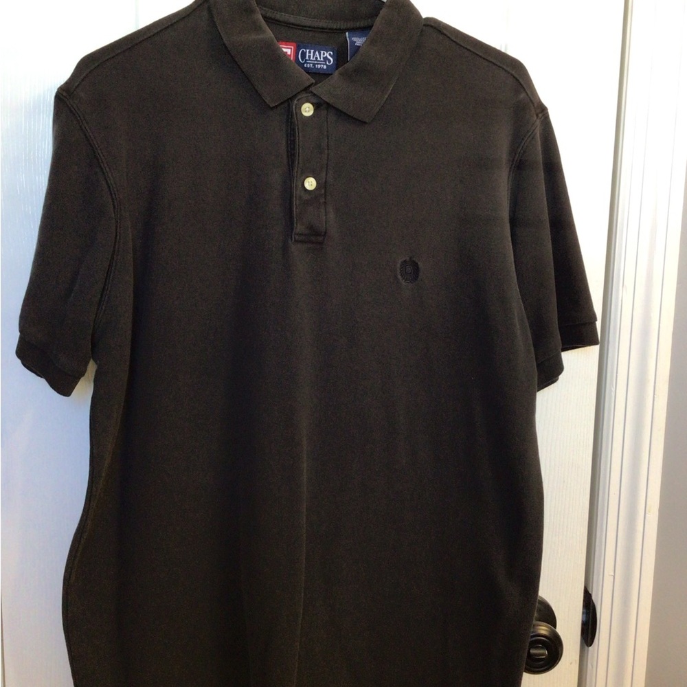 Chaps Men's Polo Shirt in Classic Dark Brown